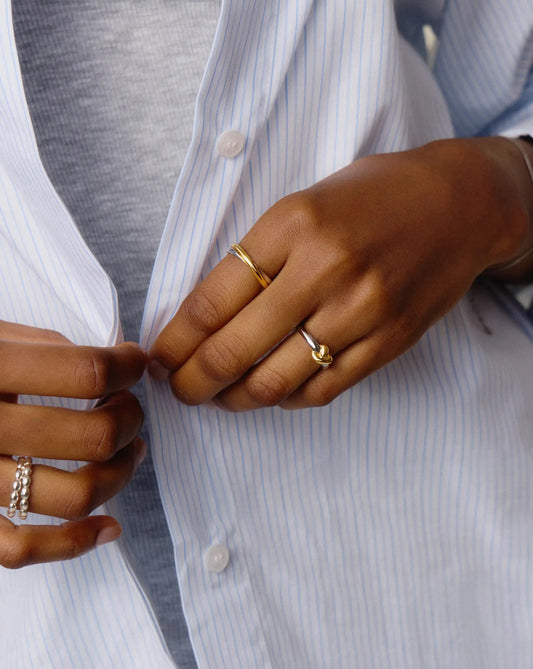 Lucy Williams Knot Stacking Ring | Mixed Metal Rings Missoma 