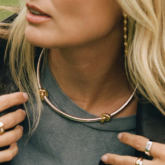 Lucy Williams Knot Torque Necklace | Mixed Metal Necklaces Missoma 