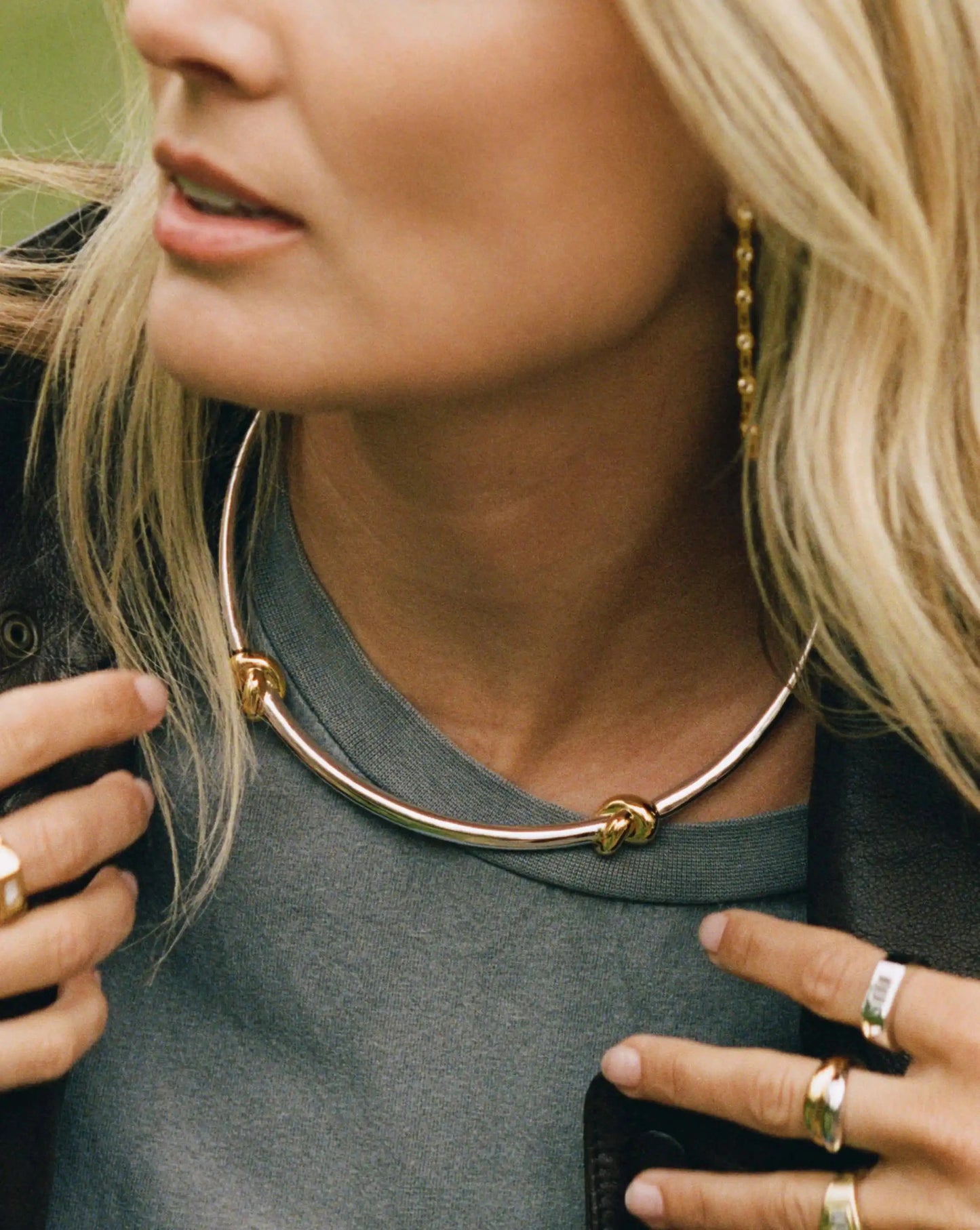 Lucy Williams Knot Torque Necklace | Mixed Metal Necklaces Missoma 