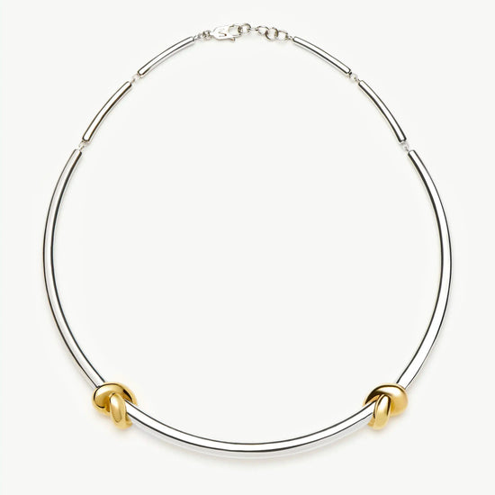 Lucy Williams Knot Torque Necklace | Mixed Metal Necklaces Missoma 