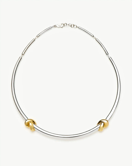 Lucy Williams Knot Torque Necklace | Mixed Metal Necklaces Missoma 