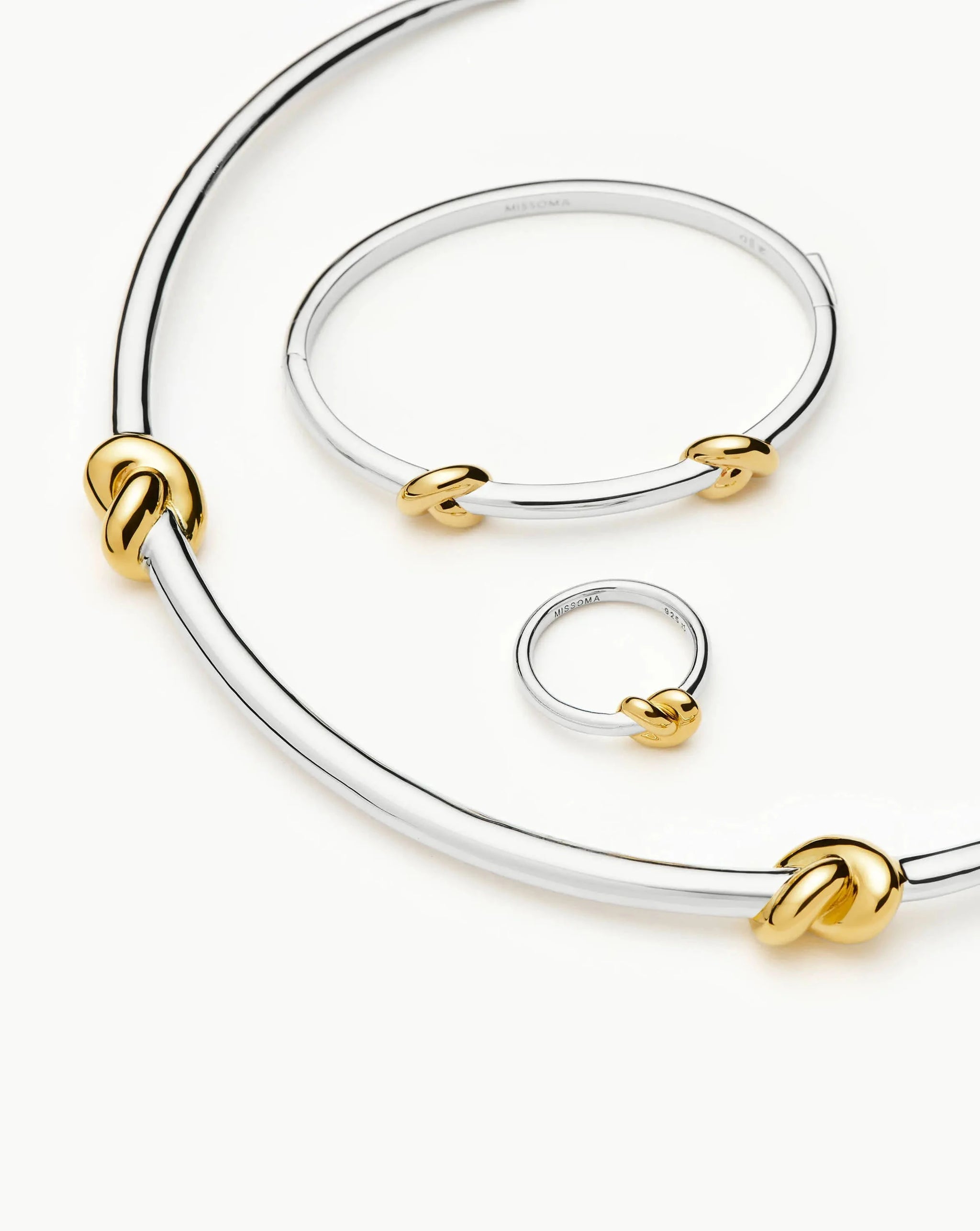 Lucy Williams Knot Torque Necklace | Mixed Metal Necklaces Missoma 