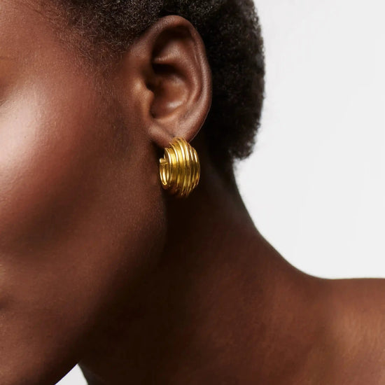 Lucy Williams Medium Chunky Ridge Hoop Earrings Earrings Missoma 