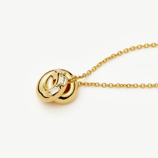 Lucy Williams Pavé Knot Pendant Necklace | 18k Gold Plated Necklaces Missoma 
