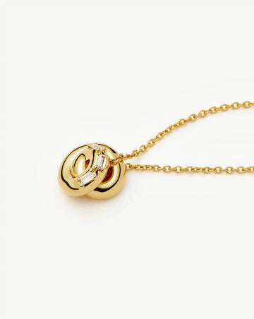 Lucy Williams Pavé Knot Pendant Necklace | 18k Gold Plated Necklaces Missoma 