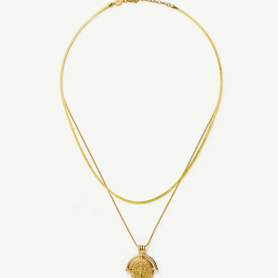 Lucy Williams Roman Arc & Snake Necklace Set | 18k Gold Plated / 18k Gold Plated Vermeil Necklaces Missoma 