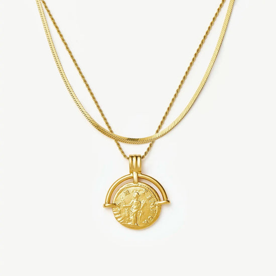 Lucy Williams Roman Arc & Snake Necklace Set | 18k Gold Plated / 18k Gold Plated Vermeil Necklaces Missoma 