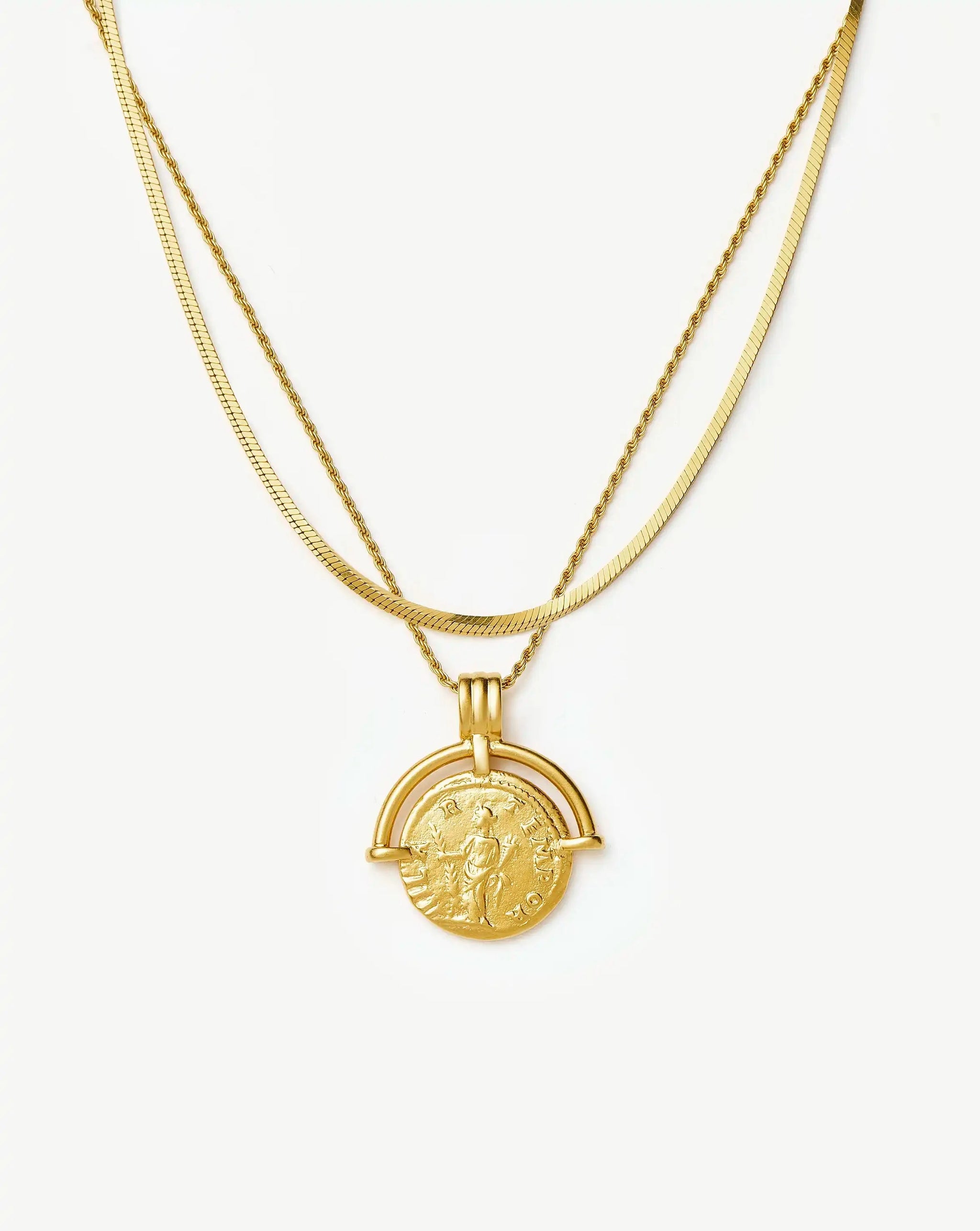 Lucy Williams Roman Arc & Snake Necklace Set | 18k Gold Plated / 18k Gold Plated Vermeil Necklaces Missoma 