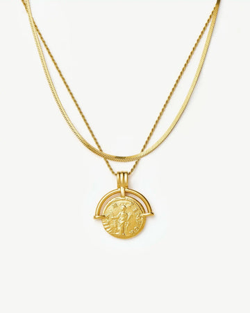Lucy Williams Roman Arc & Snake Necklace Set | 18k Gold Plated / 18k Gold Plated Vermeil Necklaces Missoma 