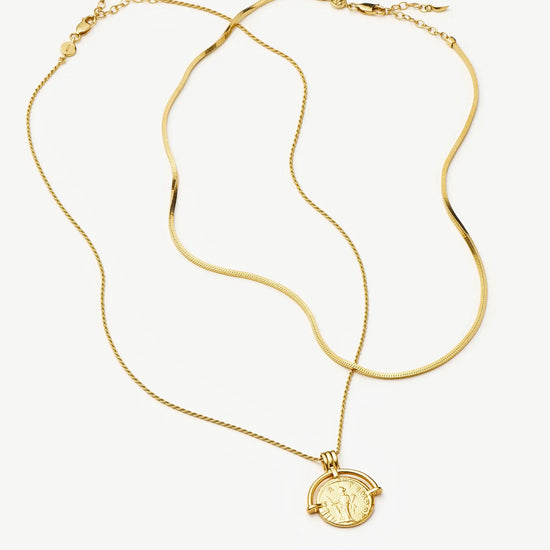 Lucy Williams Roman Arc & Snake Necklace Set | 18k Gold Plated / 18k Gold Plated Vermeil Necklaces Missoma 