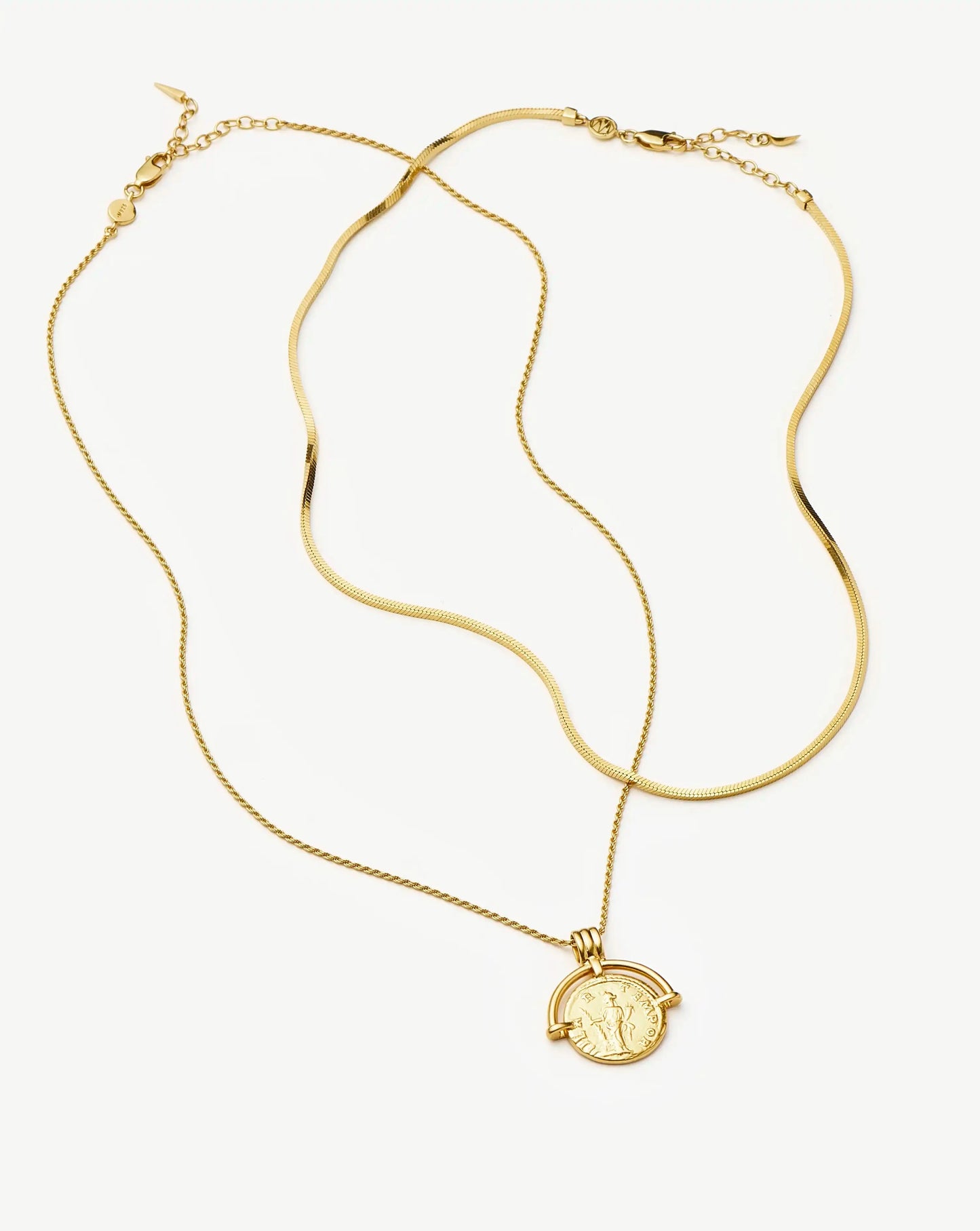 Lucy Williams Roman Arc & Snake Necklace Set | 18k Gold Plated / 18k Gold Plated Vermeil Necklaces Missoma 