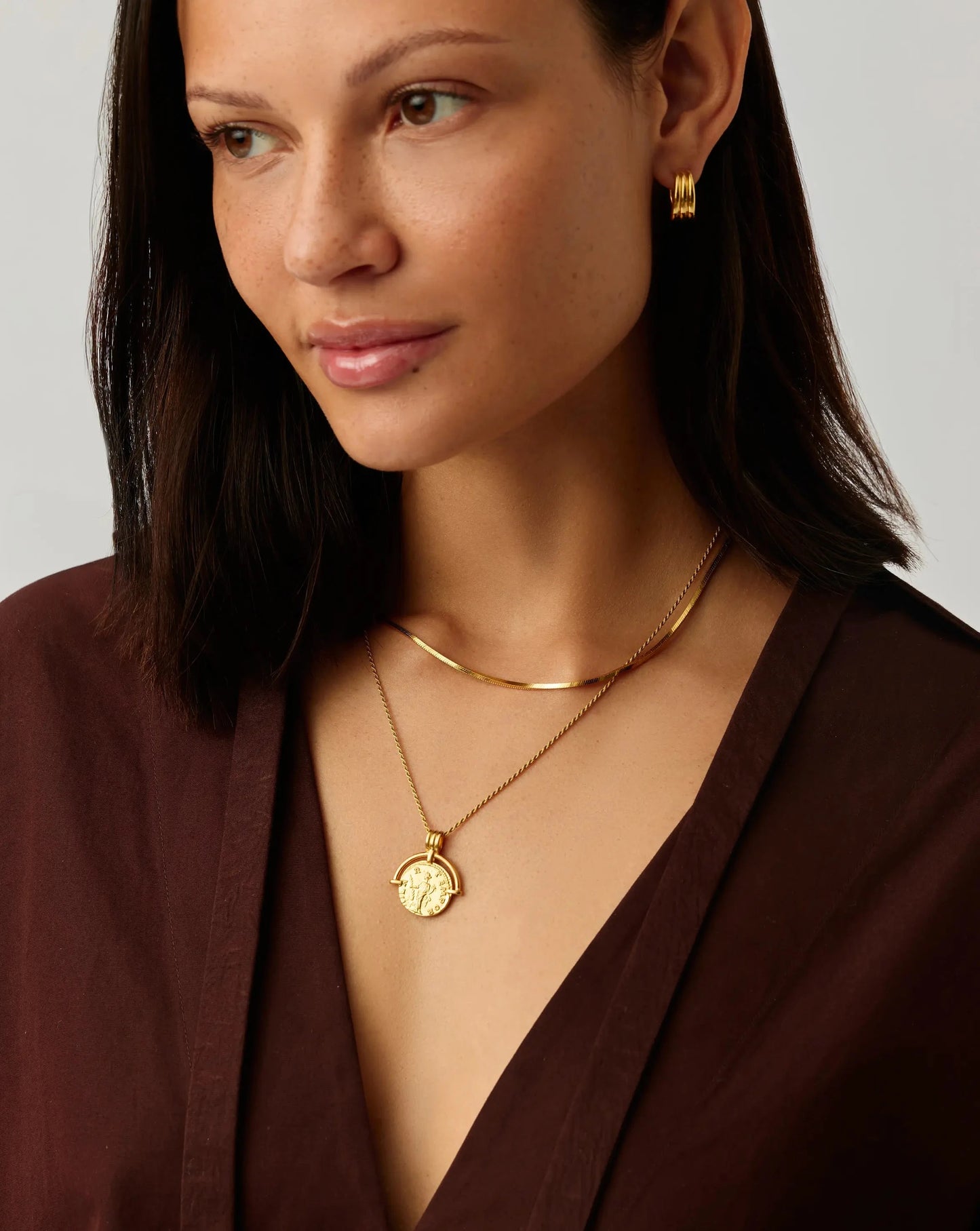 Lucy Williams Roman Arc & Snake Necklace Set | 18k Gold Plated / 18k Gold Plated Vermeil Necklaces Missoma 