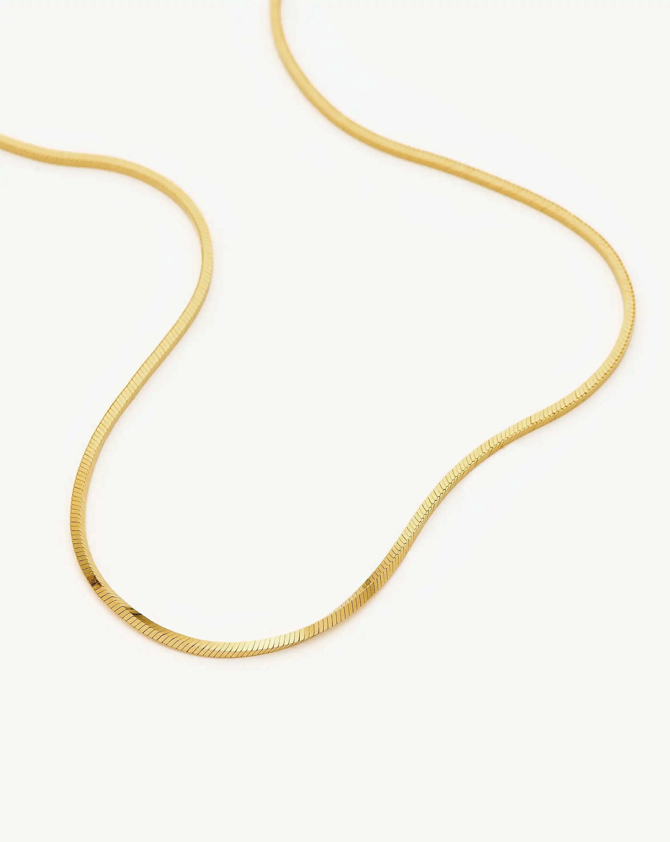 Lucy Williams Short Square Snake Chain Necklace Necklaces Missoma 