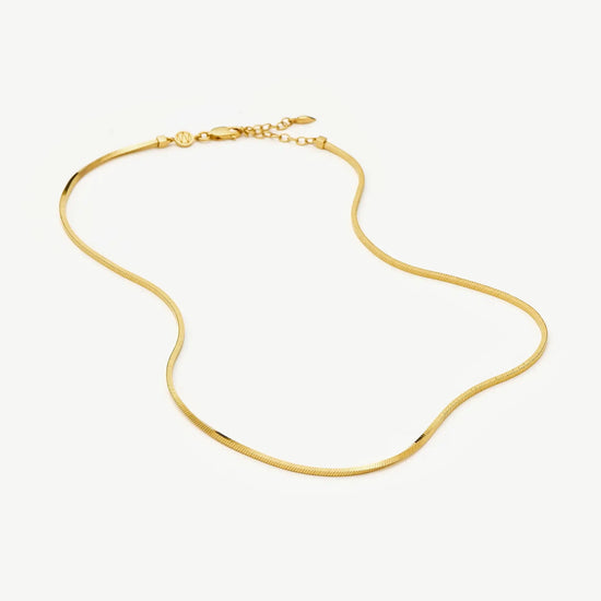 Lucy Williams Short Square Snake Chain Necklace Necklaces Missoma 