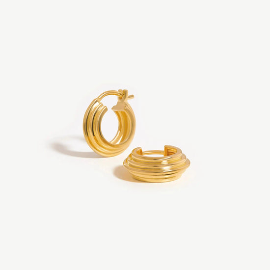 Lucy Williams Small Ridge Hoop Earrings Earrings Missoma 