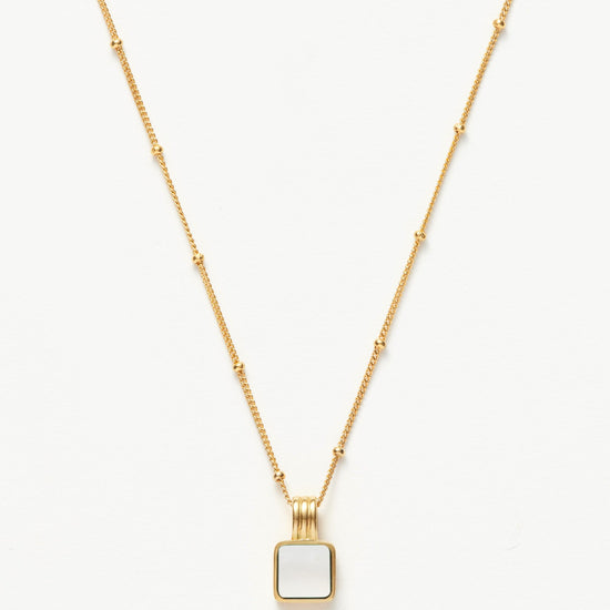 Lucy Williams Square Mother of Pearl Necklace Necklaces Missoma 