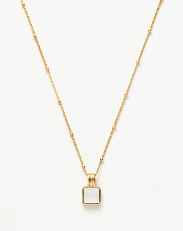 Lucy Williams Square Mother of Pearl Necklace | Missoma