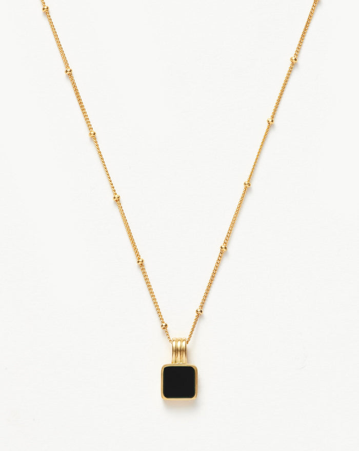 Ridge Heart Charm Necklace | 18ct Gold Plated | Barbiecore | Missoma