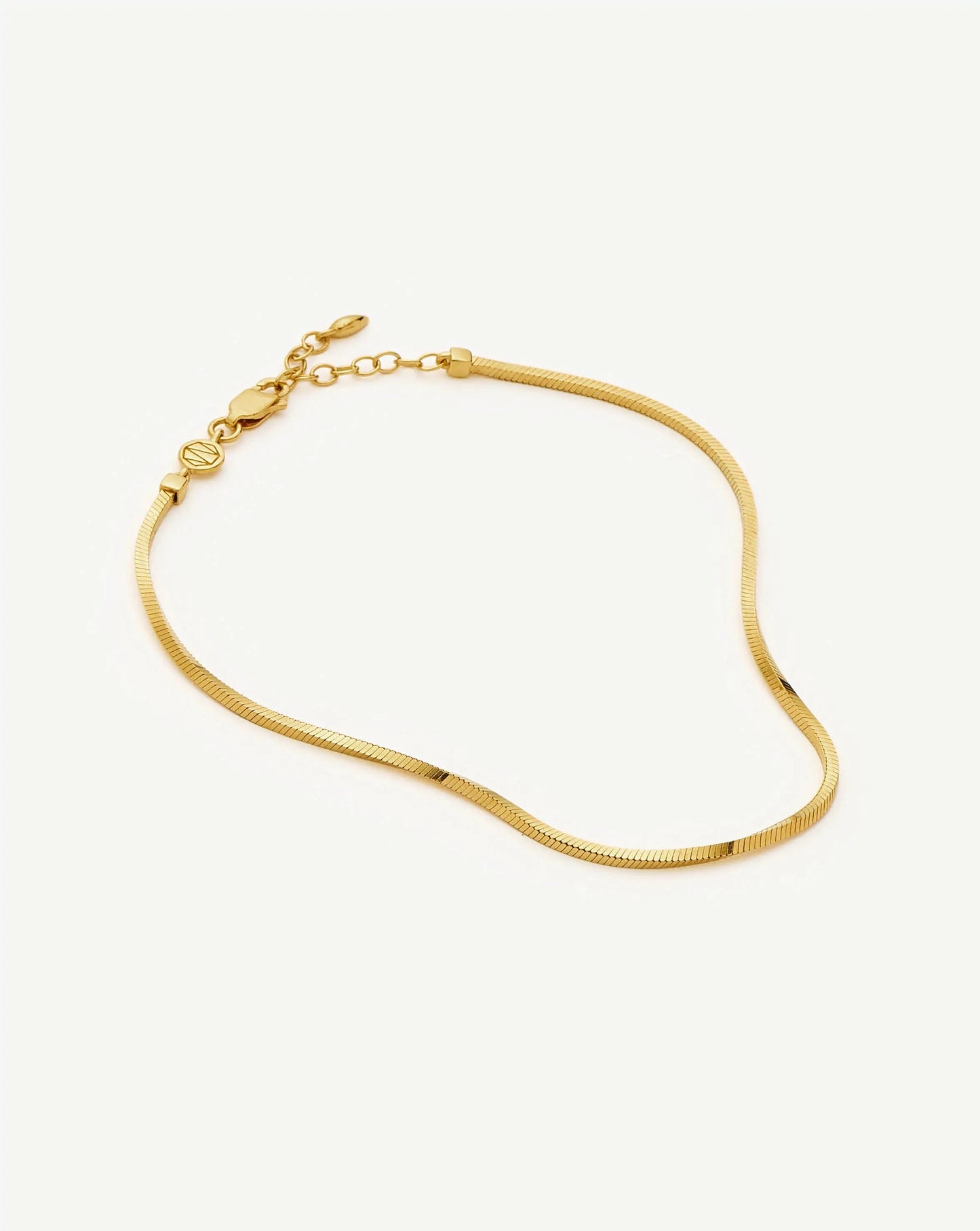 Lucy Williams Square Snake Chain Anklet Anklets Missoma 