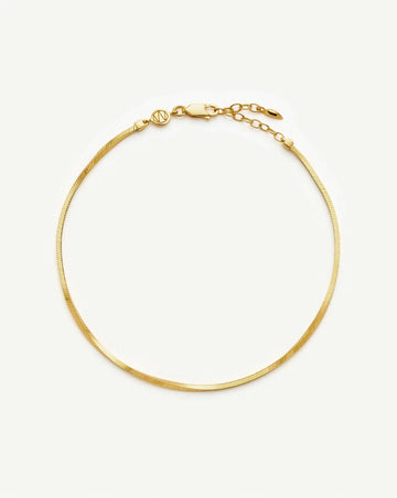 Lucy Williams Square Snake Chain Anklet Anklets Missoma 