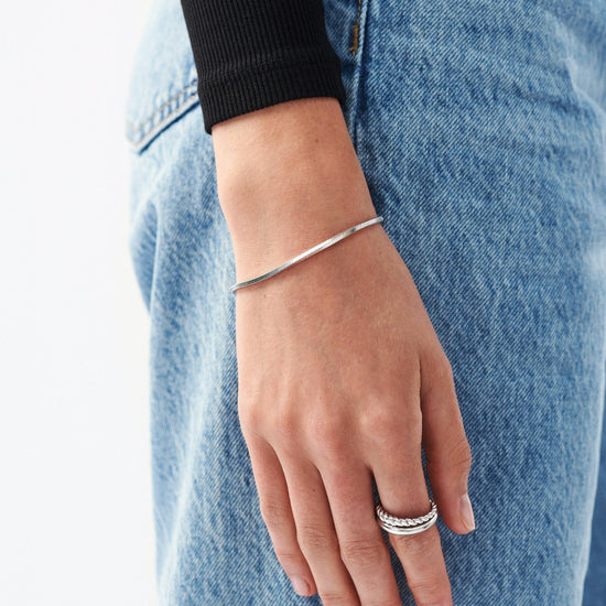 Lucy Williams Square Snake Chain Bracelet Bracelets Missoma 
