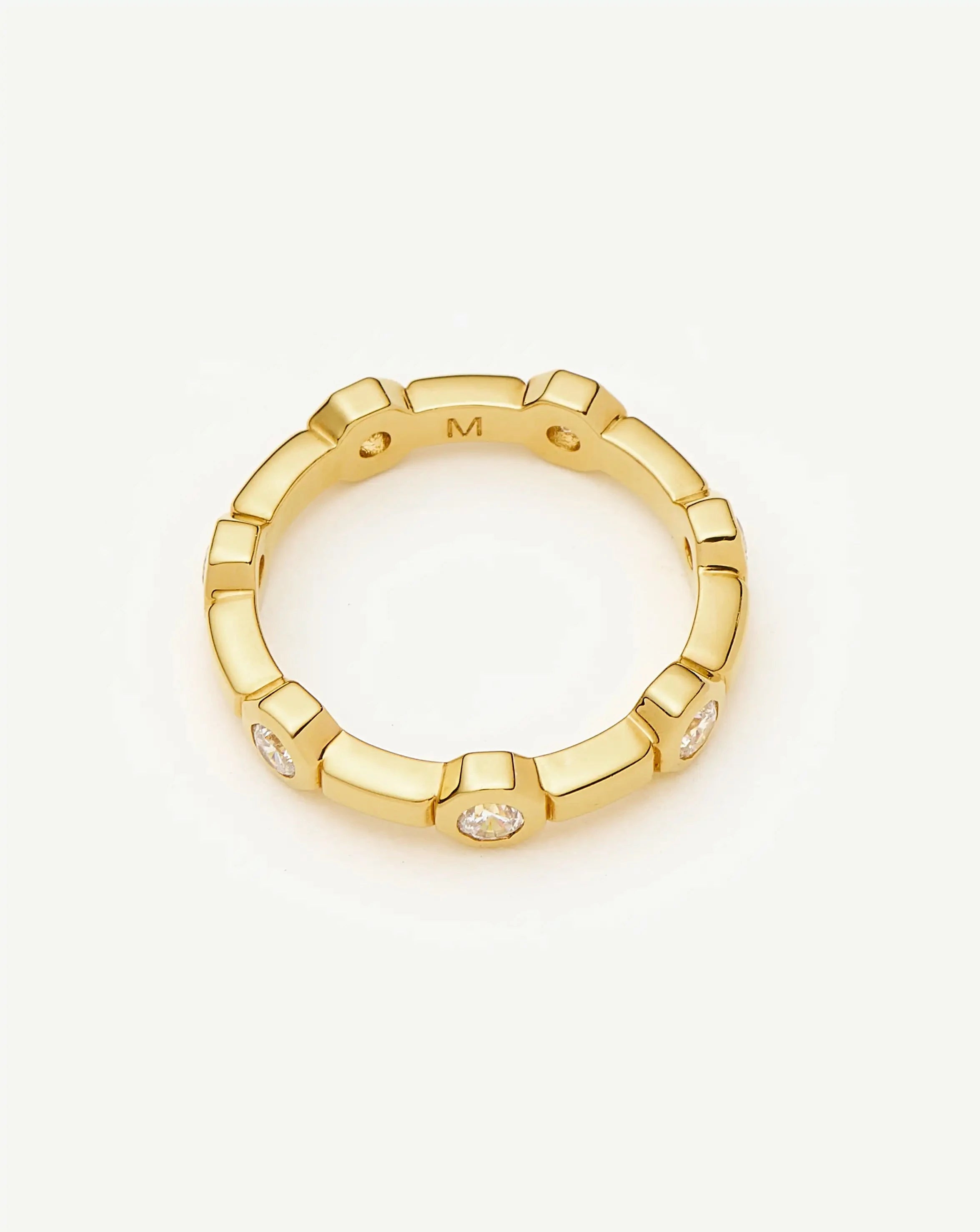 Lucy Williams Stackable Tennis Ring | 18k Gold Plated Rings Missoma 