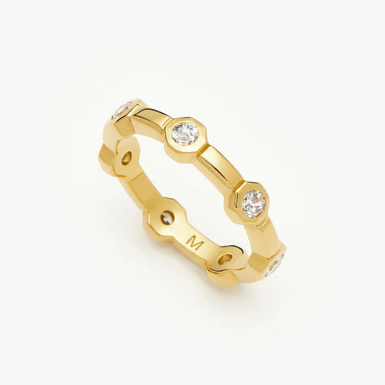 Lucy Williams Stackable Tennis Ring | 18k Gold Plated Rings Missoma 
