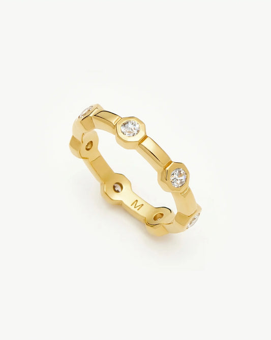 Lucy Williams Stackable Tennis Ring | 18k Gold Plated Rings Missoma 