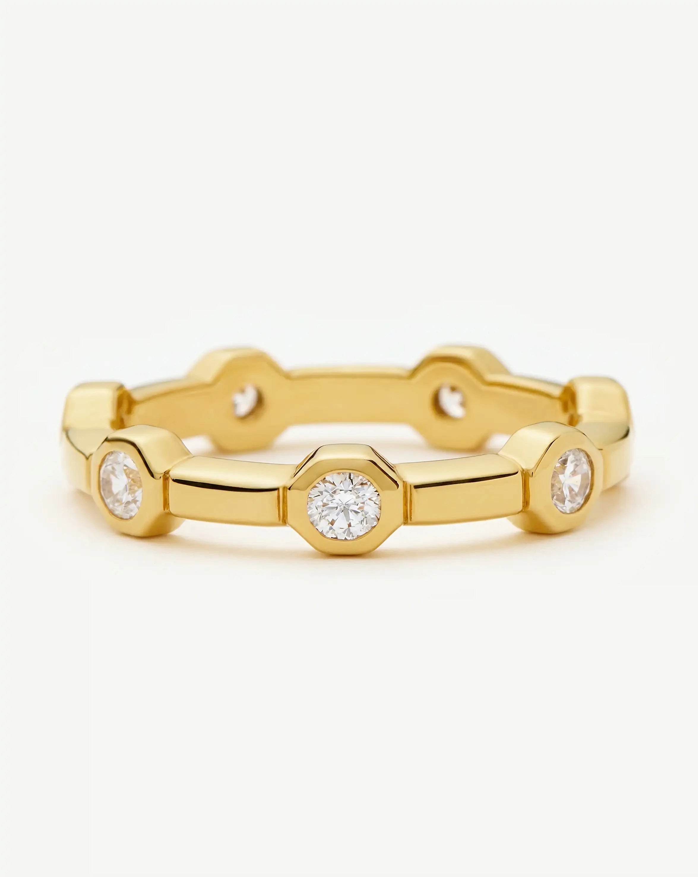 Lucy Williams Stackable Tennis Ring | 18k Gold Plated Rings Missoma 