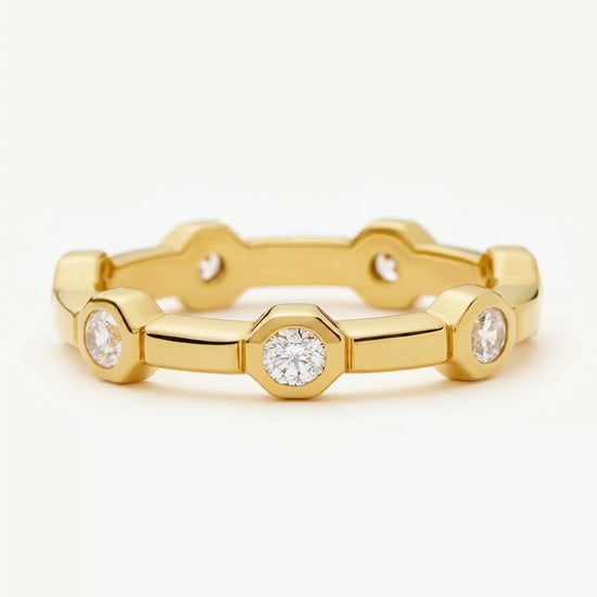 Lucy Williams Stackable Tennis Ring | 18k Gold Plated Rings Missoma 