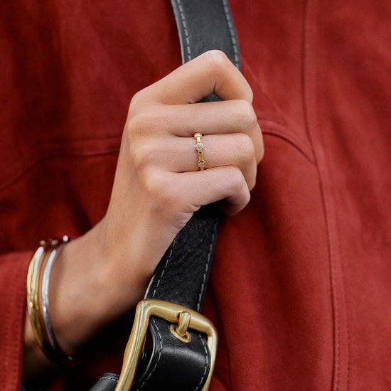 Lucy Williams Stackable Tennis Ring | 18k Gold Plated Rings Missoma 