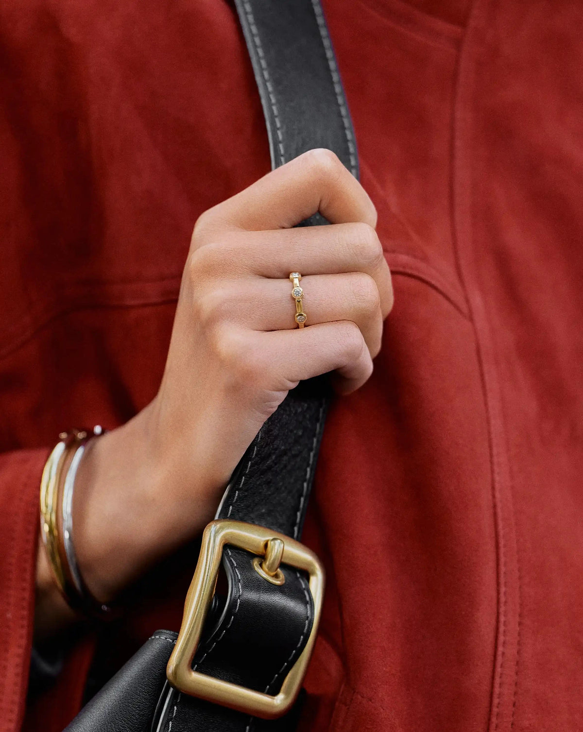 Lucy Williams Stackable Tennis Ring | 18k Gold Plated Rings Missoma 