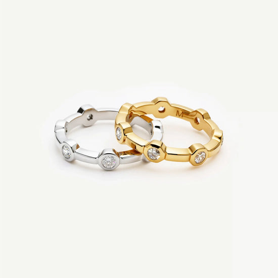 Lucy Williams Stackable Tennis Ring | 18k Gold Plated Rings Missoma 