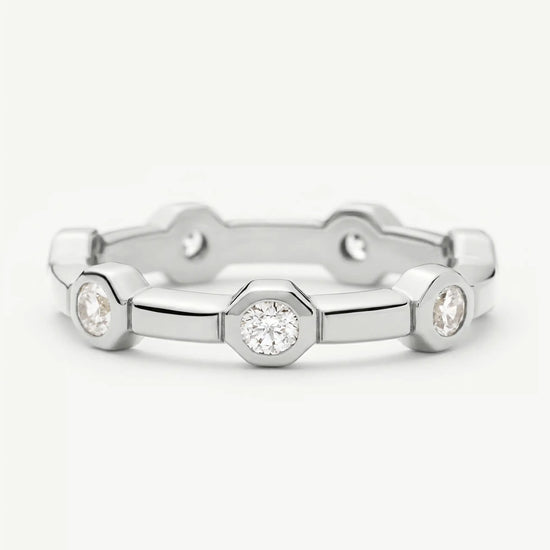 Lucy Williams Stackable Tennis Ring | Silver Plated Rings Missoma 