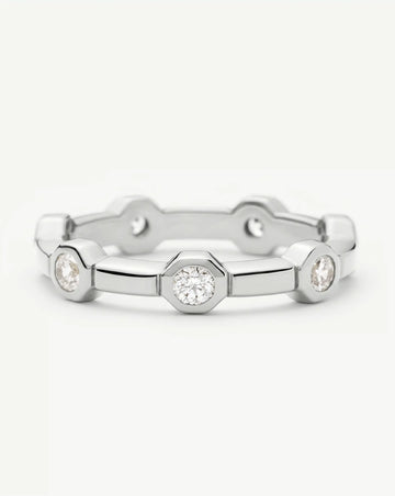Lucy Williams Stackable Tennis Ring | Silver Plated Rings Missoma 