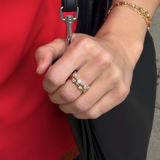 Lucy Williams Stackable Tennis Ring | Silver Plated Rings Missoma 