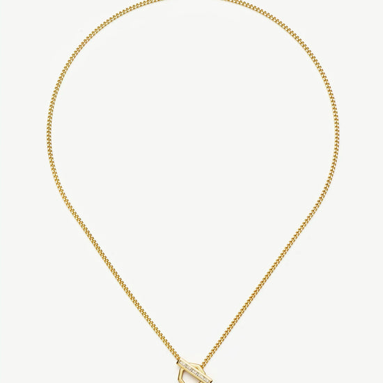 Lucy Williams T-Bar Hex Pendant Necklace | 18k Gold Plated Necklaces Missoma 