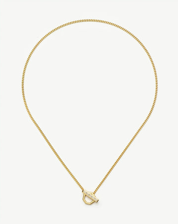 Lucy Williams T-Bar Hex Pendant Necklace | 18k Gold Plated Necklaces Missoma 