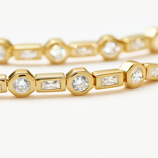 Lucy Williams Tennis Large Drop Earrings | 18k Gold Vermeil Earrings Missoma 