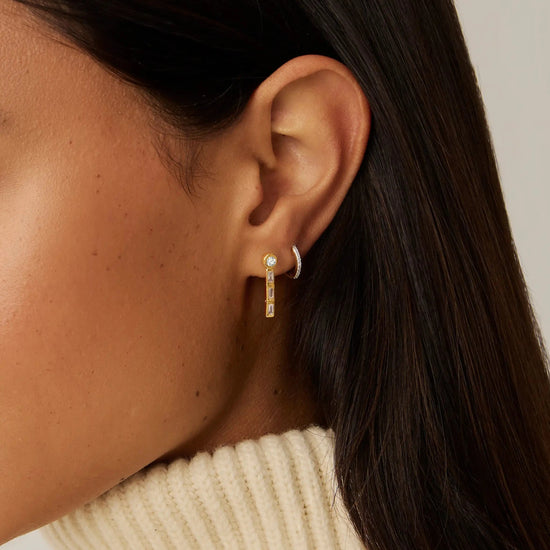 Lucy Williams Tennis Small Drop Earrings | 18k Gold Vermeil Earrings Missoma 