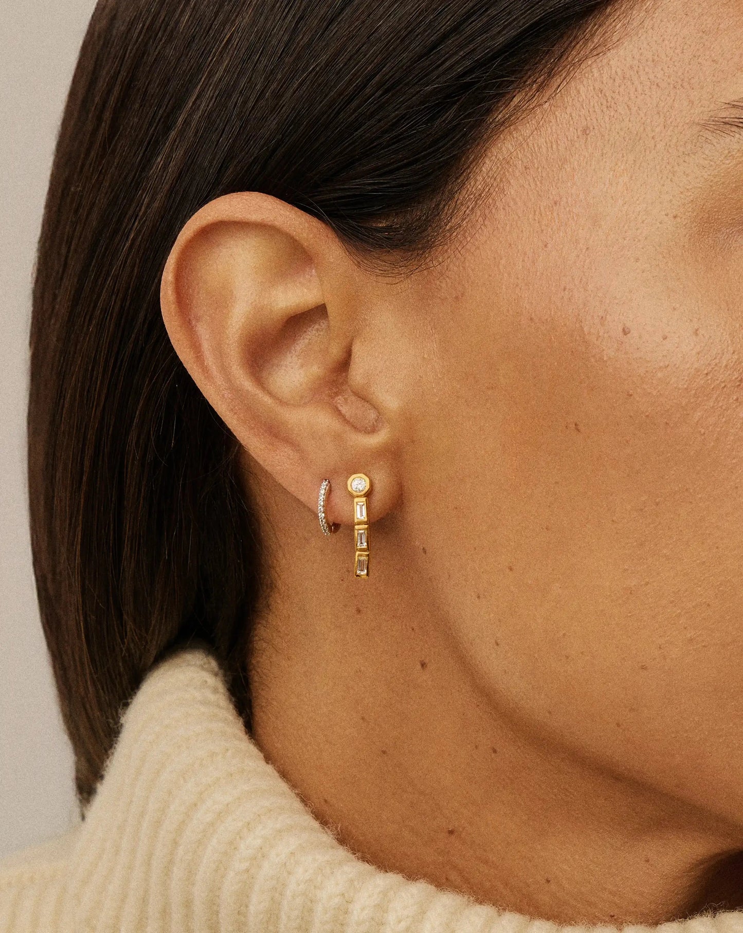 Lucy Williams Tennis Small Drop Earrings | 18k Gold Vermeil Earrings Missoma 