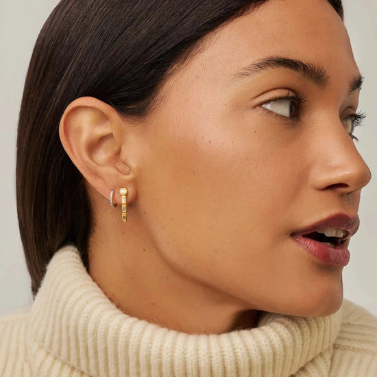 Lucy Williams Tennis Small Drop Earrings | 18k Gold Vermeil Earrings Missoma 