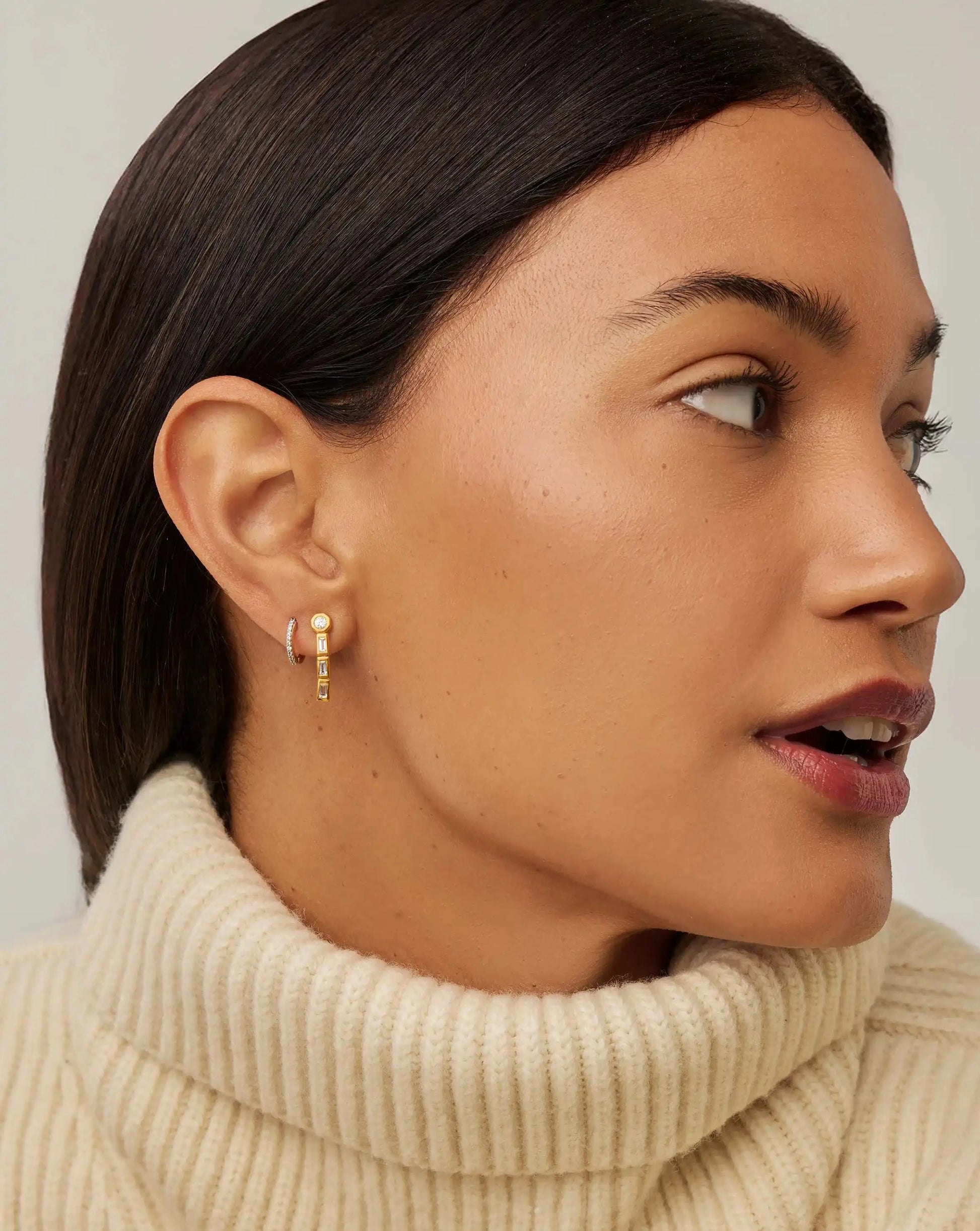 Lucy Williams Tennis Small Drop Earrings | 18k Gold Vermeil Earrings Missoma 