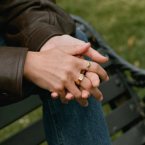 Lucy Williams Triple Stone Chunky Ring | 18k Gold Plated Rings Missoma 