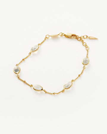 Magma Gemstone Charm Bracelet | 18ct Recycled Gold Vermeil on Recycled Sterling Silver Bracelets Missoma 