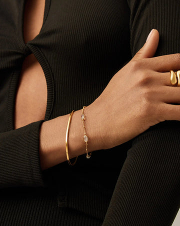Magma Gemstone Charm Bracelet | 18k Recycled Gold Vermeil on Recycled Sterling Silver Bracelets Missoma 
