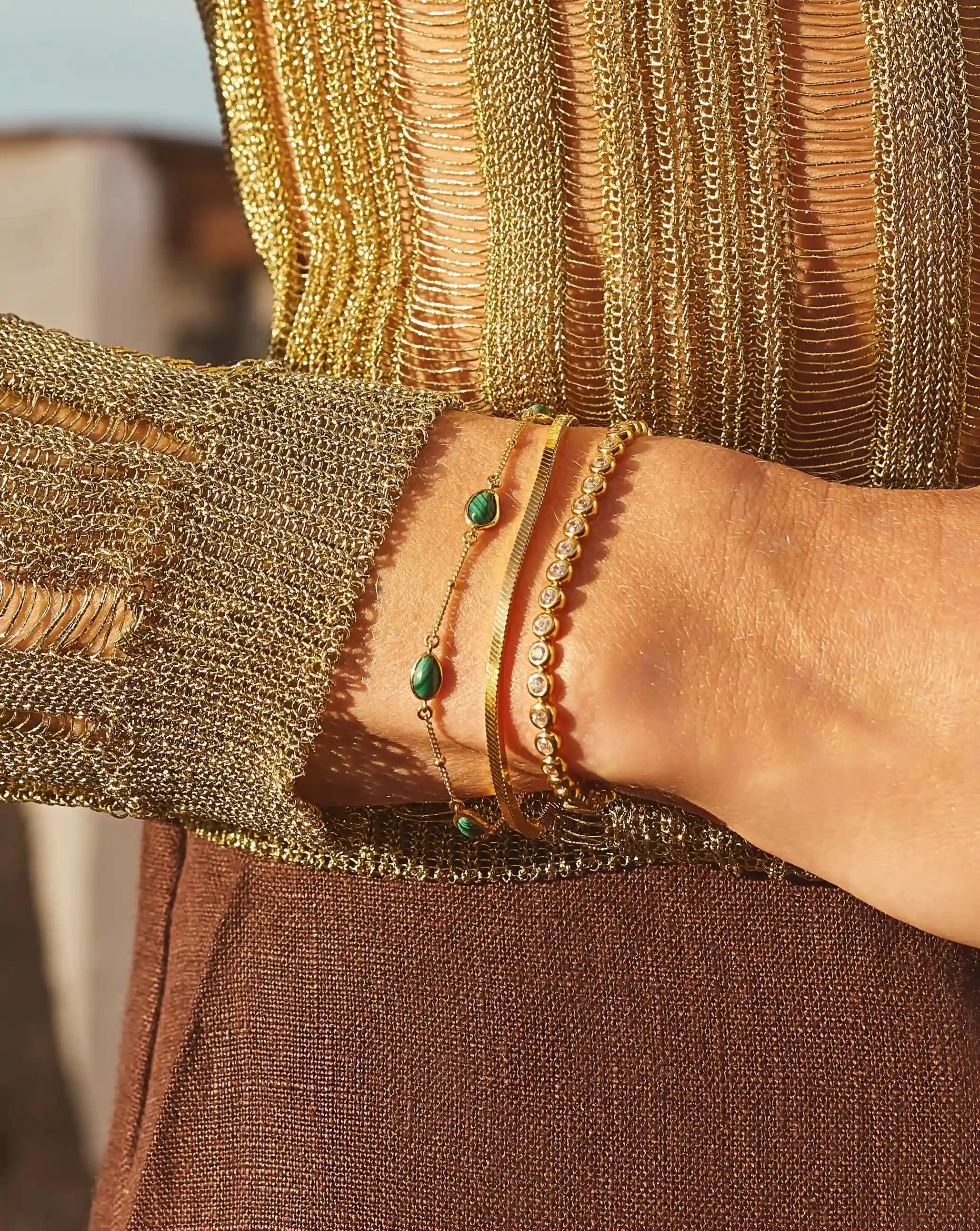 Magma Gemstone Charm Bracelet | 18k Recycled Gold Vermeil on Recycled Sterling Silver Bracelets Missoma 