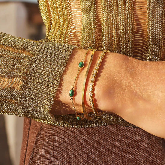 Magma Gemstone Charm Bracelet | 18k Recycled Gold Vermeil on Recycled Sterling Silver Bracelets Missoma 