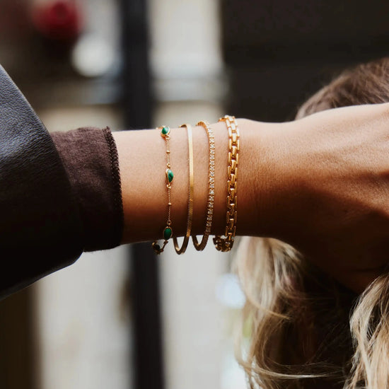 Magma Gemstone Charm Bracelet | 18k Recycled Gold Vermeil on Recycled Sterling Silver Bracelets Missoma 