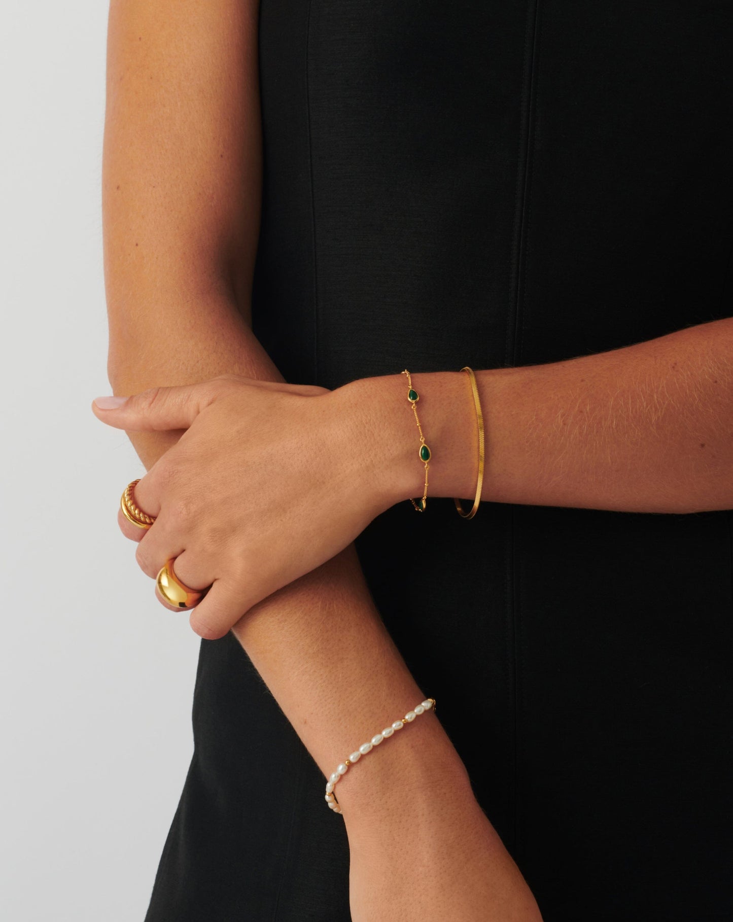 Magma Gemstone Charm Bracelet | 18k Recycled Gold Vermeil on Recycled Sterling Silver Bracelets Missoma 